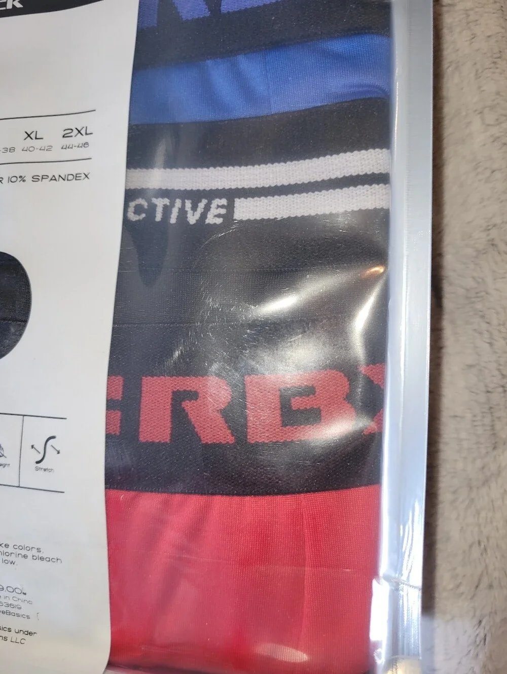 4-Pack RBX Mens Medium 32-34 Performance Boxer Briefs Black Microfiber Quick Dry
